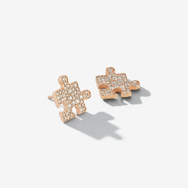 Small Dia Puzzle Studs