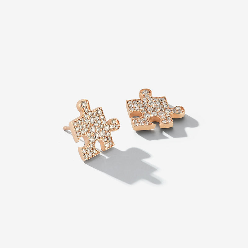 Small Dia Puzzle Studs