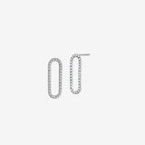 Pave Diamond Link Earrings