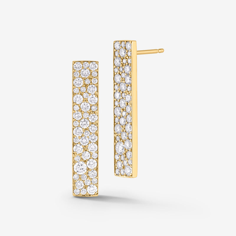 Diamond Bar Earrings