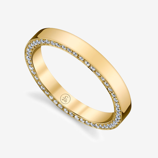 fashion, wedding ring with Diamonds on the side