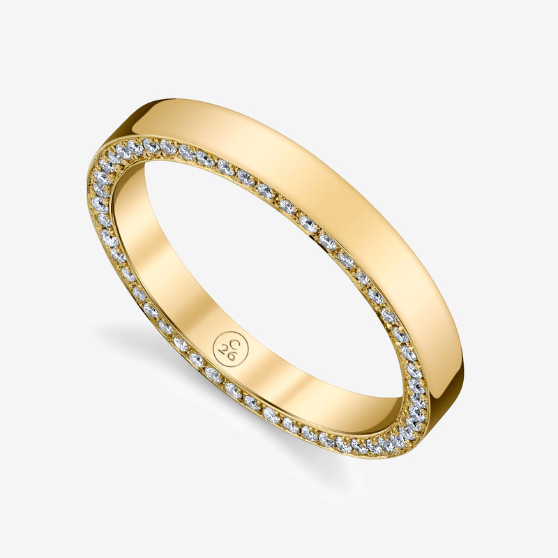 fashion, wedding ring with Diamonds on the side