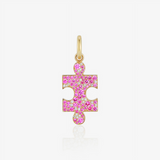 Puzzle II Charm with Pink Sapphires
